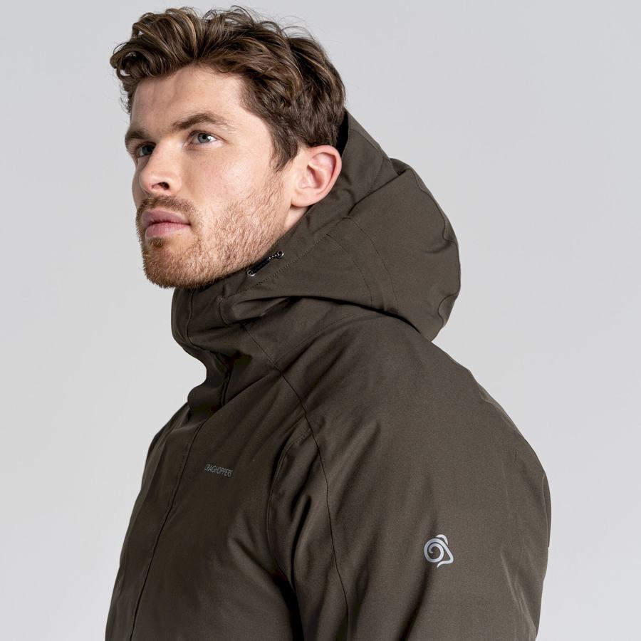 Green Craghoppers Lorton Thermic Men's Jackets | DHJ5827JS