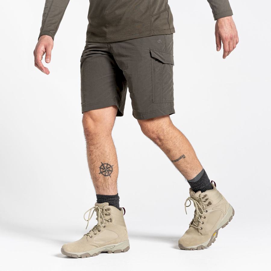 Green Craghoppers NosiLife Cargo II Men's Shorts | SEZ5874ZV