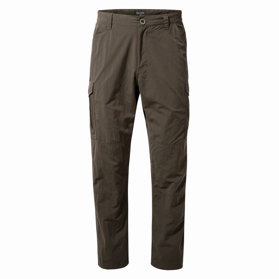 Green Craghoppers NosiLife Cargo II Men's Trousers | TIR9365JT