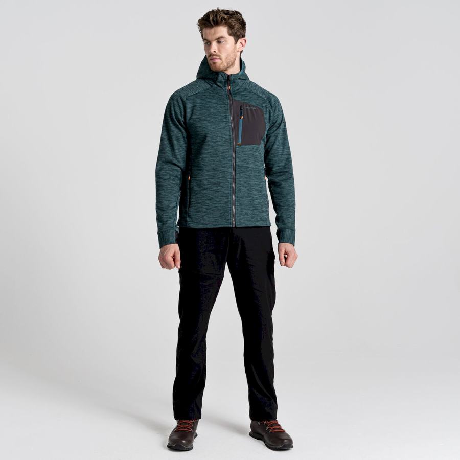 Green Craghoppers Tarbert Hooded Men's Jackets | QIQ7882CJ