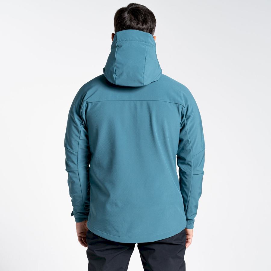 Green Craghoppers Tripp Hooded Men's Jackets | ESO59100JO