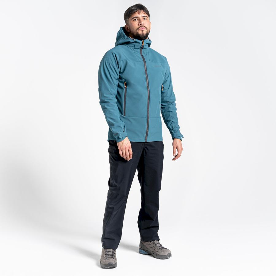 Green Craghoppers Tripp Hooded Men's Jackets | ESO59100JO