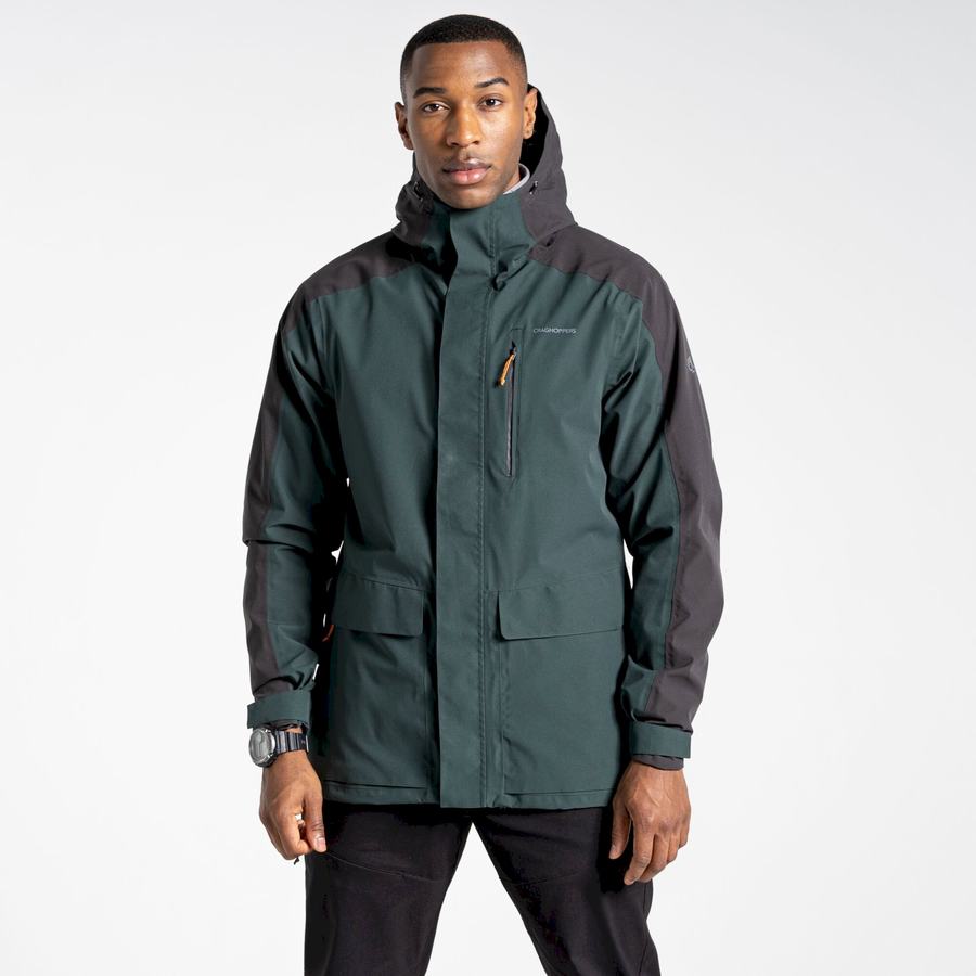 Green Craghoppers Waterproof Lorton Men's Jackets | XIX8194KD