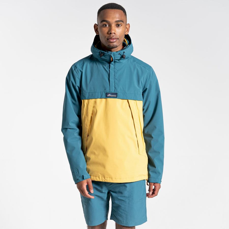 Green Yellow Craghoppers Waterproof Anderson Cagoule Men's Jackets | TOZ2172AT