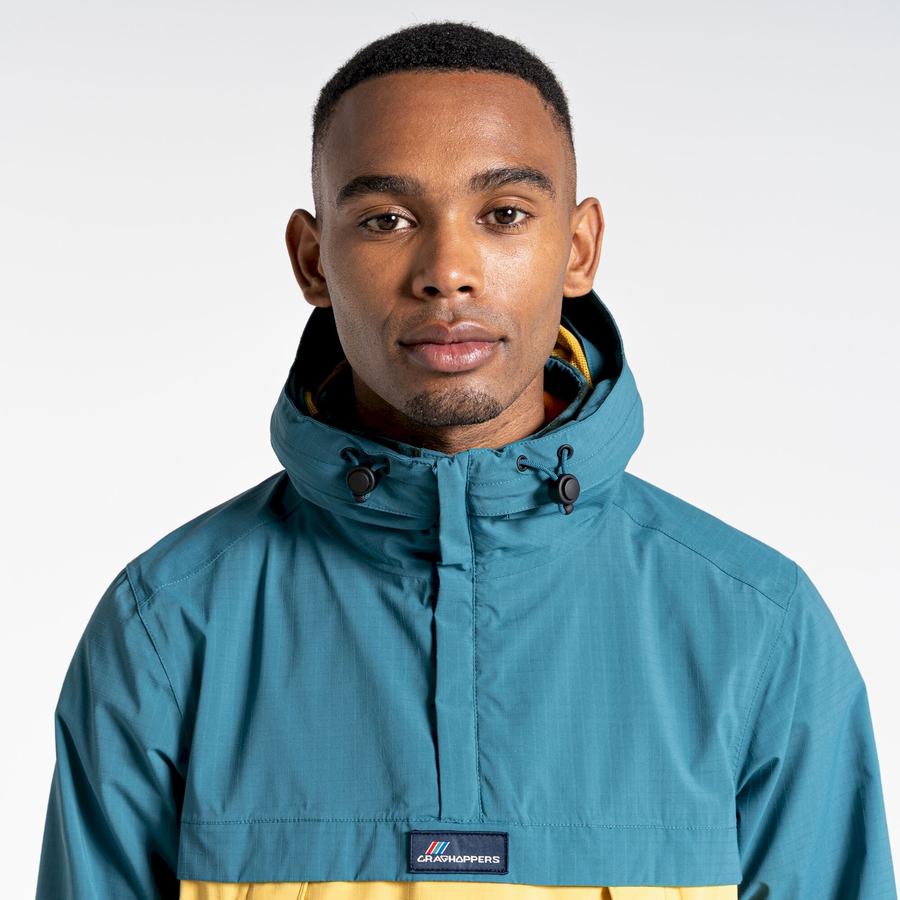 Green Yellow Craghoppers Waterproof Anderson Cagoule Men's Jackets | TOZ2172AT