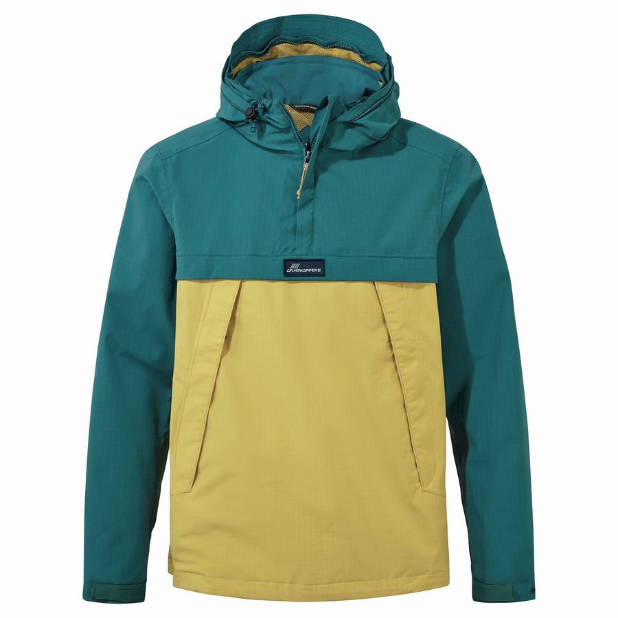 Green Yellow Craghoppers Waterproof Anderson Cagoule Men\'s Jackets | TOZ2172AT