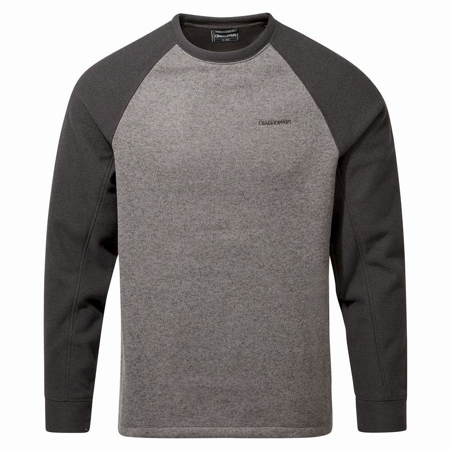 Grey Craghoppers Barker Jumper Men's Sweatshirts | RBN6193YX