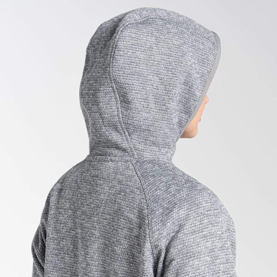 Grey Craghoppers Elena Hooded Half Zip Women's Sweaters | RDJ7927ZE