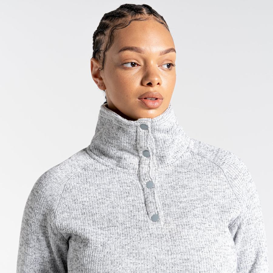 Grey Craghoppers Janeal Half Zip Women's Sweaters | UNP686PS