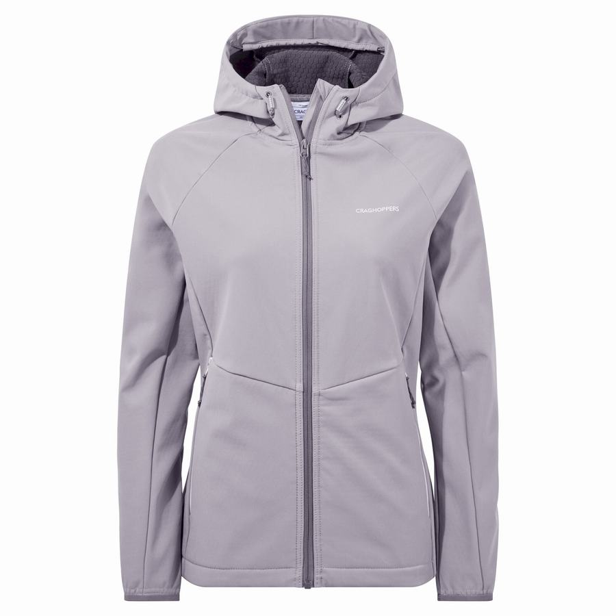 Grey Craghoppers Kalti Weatherproof Hooded Women's Jackets | ERV5275IC