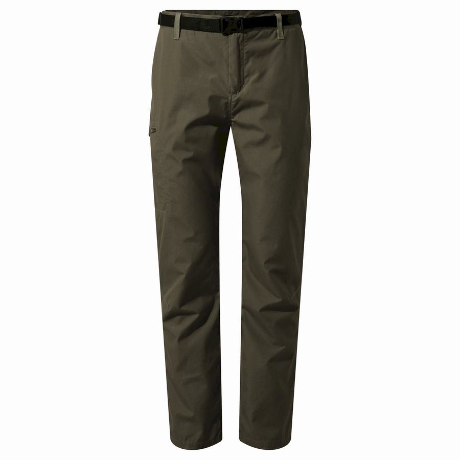 Grey Craghoppers Kiwi Boulder Slim Men's Trousers | ZQN6923JL