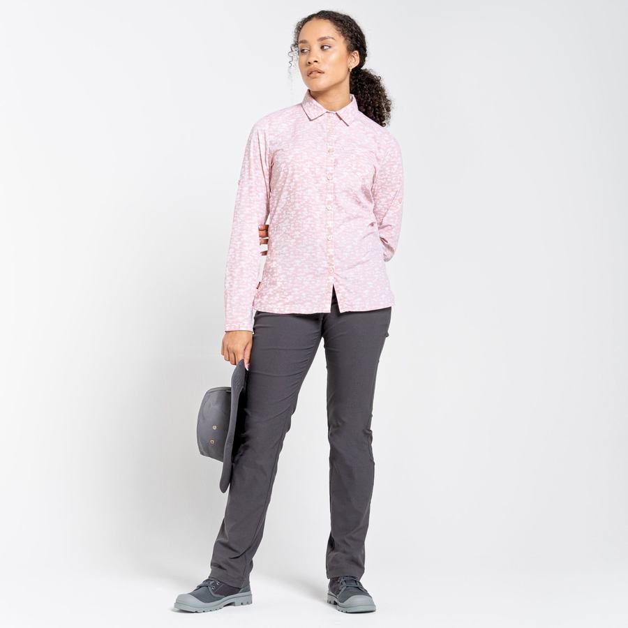 Grey Craghoppers NosiLife Clara II Women's Trousers | VJD481KN