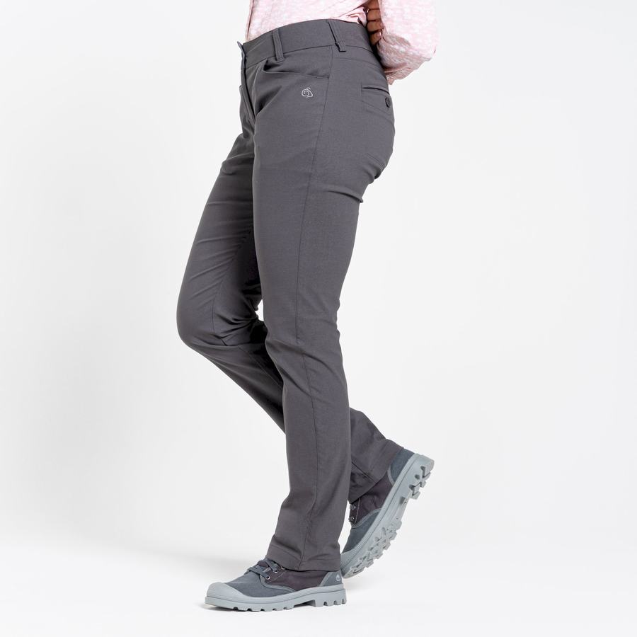 Grey Craghoppers NosiLife Clara II Women's Trousers | VJD481KN