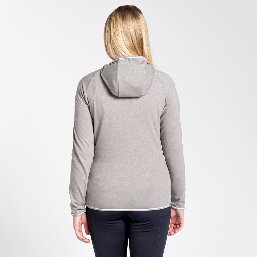 Grey Craghoppers NosiLife Milanta Hooded Women's T-Shirts | ZCB985LG