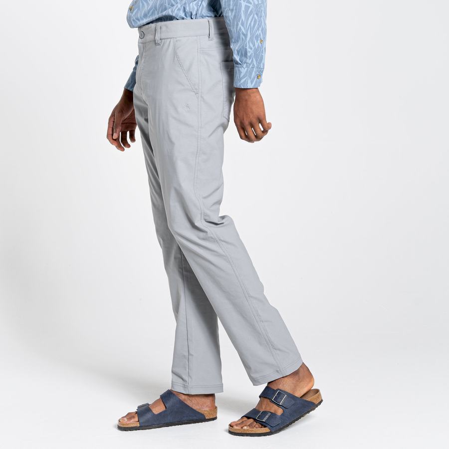 Grey Craghoppers NosiLife Santos Men's Trousers | MZD238YW