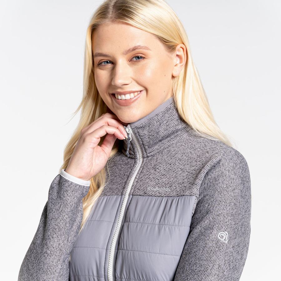 Grey Craghoppers Regina Hybrid Women's Jackets | JBI61NA