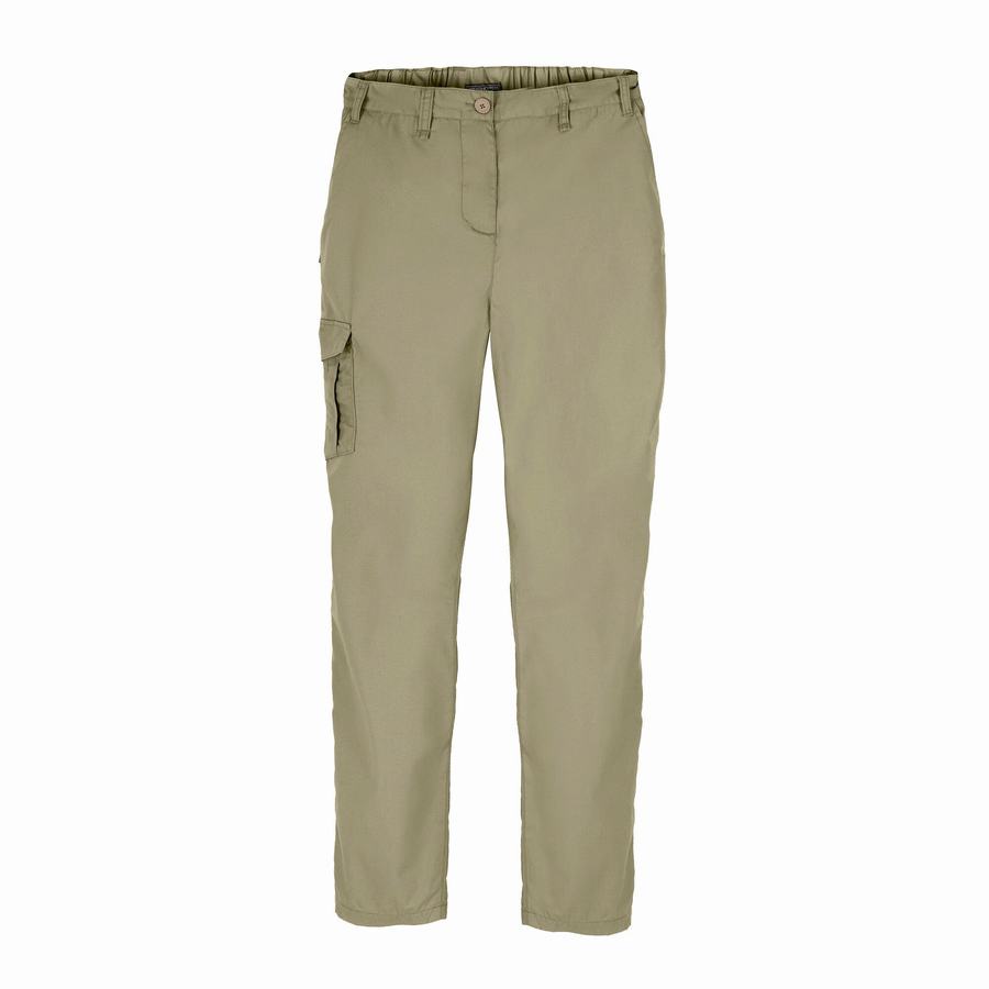 Khaki Craghoppers Expert Kiwi Women's Trousers | DFX10081MW