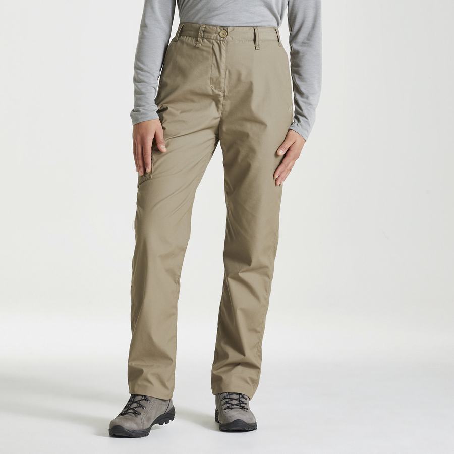 Khaki Craghoppers Expert Kiwi Women's Trousers | DFX10081MW