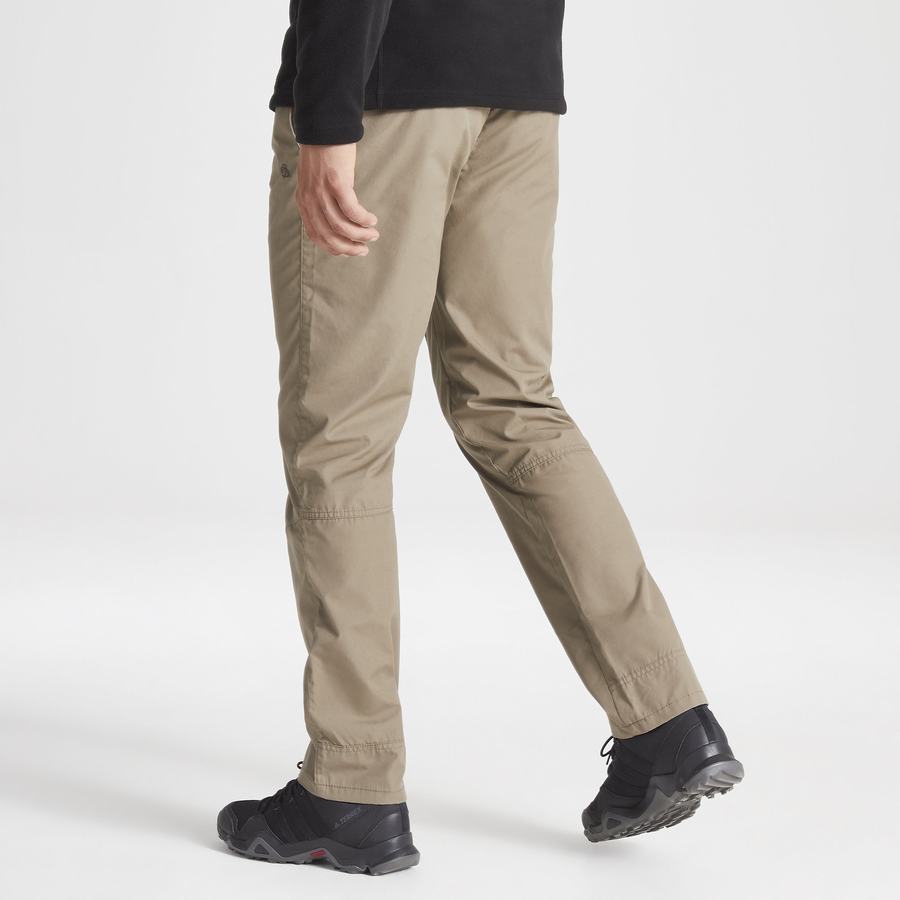 Khaki Craghoppers Kiwi Boulder Slim Men's Trousers | TIL6186YG