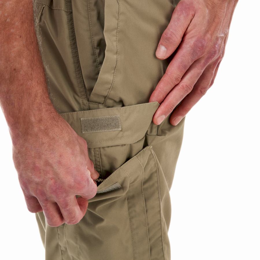 Khaki Craghoppers Kiwi Long Men's Shorts | EGB5063GM