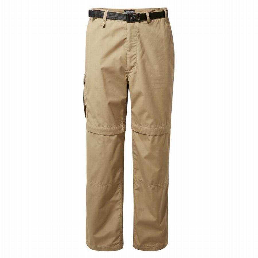 Khaki Craghoppers Kiwi Men's Trousers | EVL6431WD