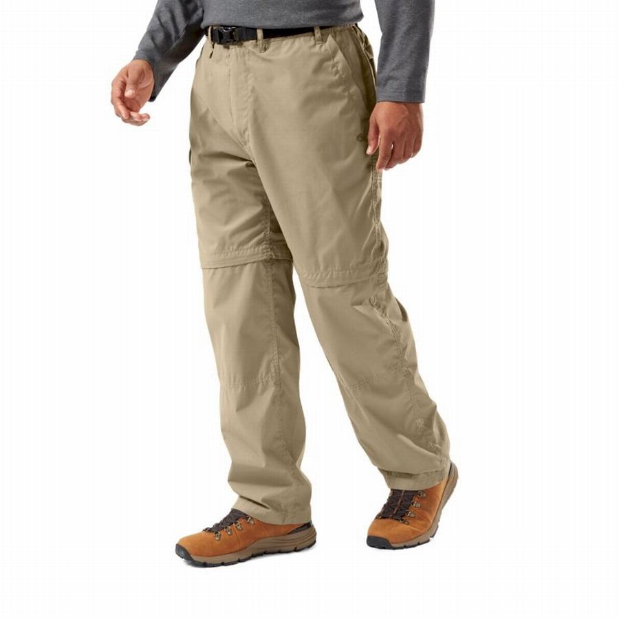 Khaki Craghoppers Kiwi Men\'s Trousers | EVL6431WD