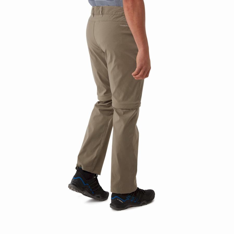 Khaki Craghoppers Kiwi Pro II Men's Trousers | NVF1192DZ