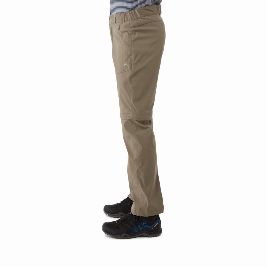 Khaki Craghoppers Kiwi Pro II Men's Trousers | NVF1192DZ