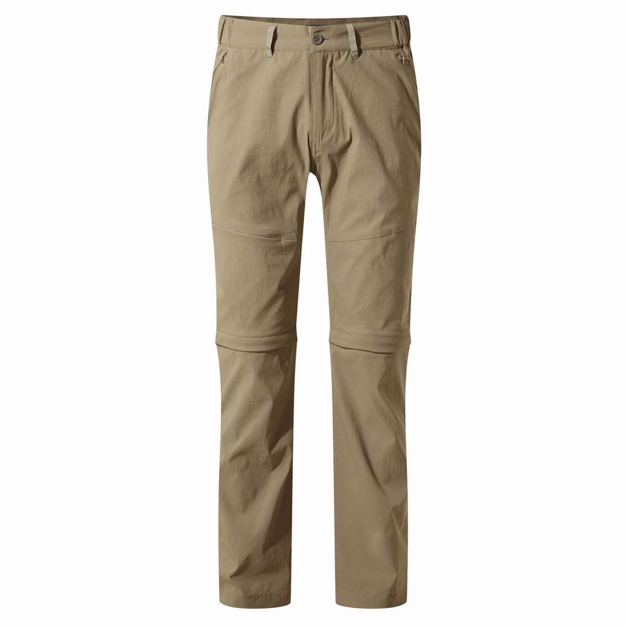 Khaki Craghoppers Kiwi Pro II Men's Trousers | NVF1192DZ