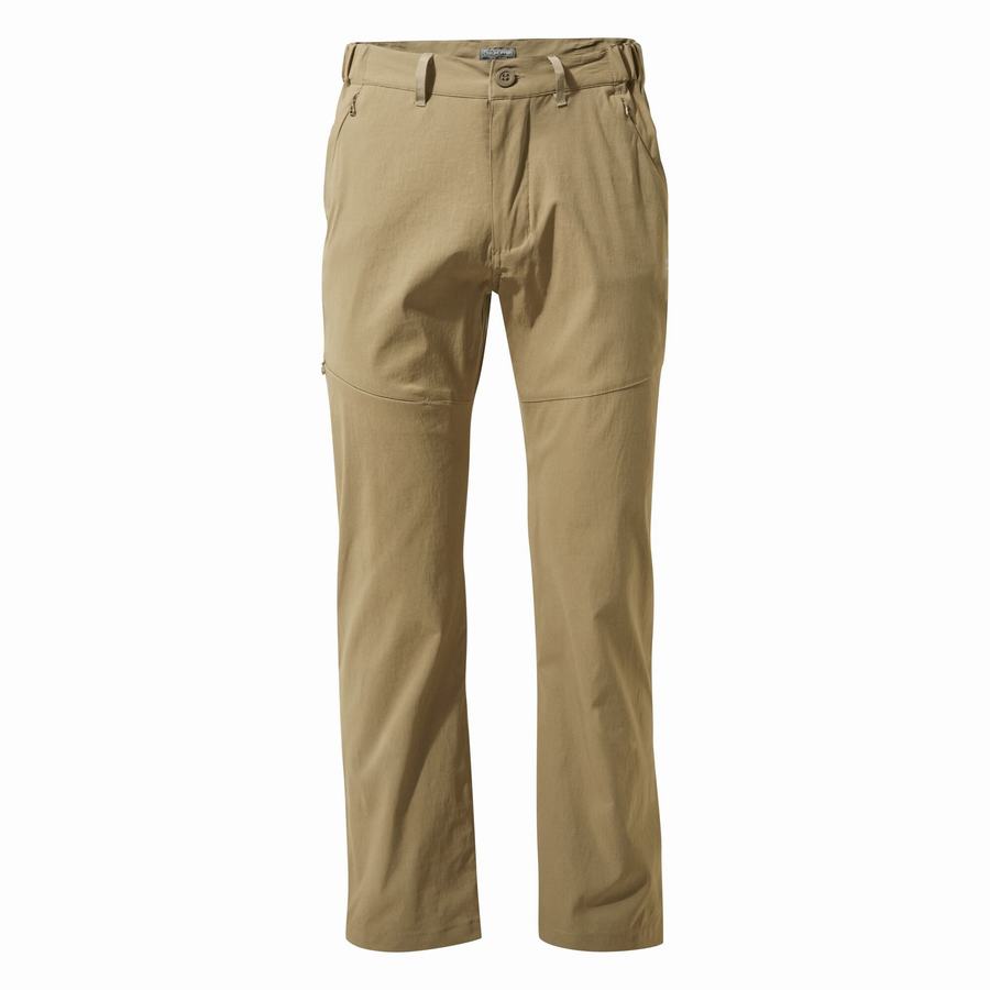 Khaki Craghoppers Kiwi Pro II Men's Trousers | PVF4671SQ