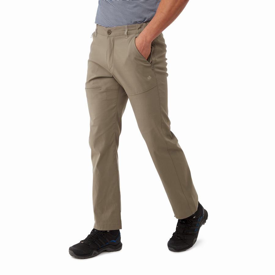 Khaki Craghoppers Kiwi Pro II Men's Trousers | PVF4671SQ