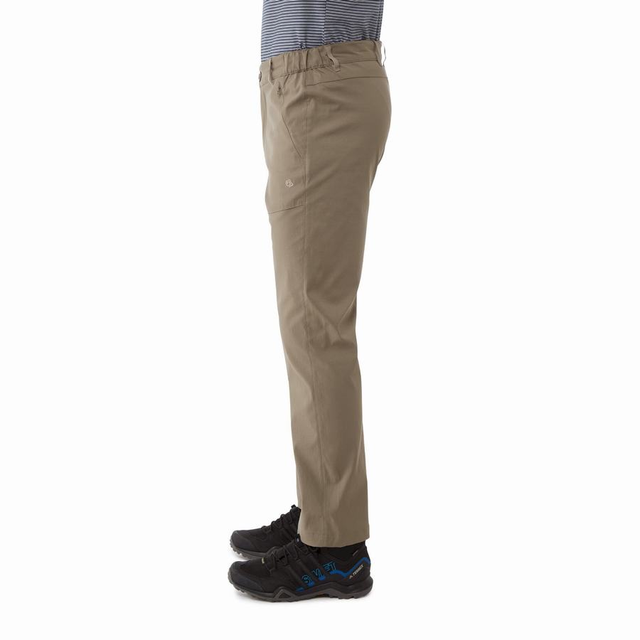 Khaki Craghoppers Kiwi Pro II Men's Trousers | PVF4671SQ