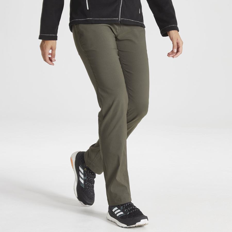 Khaki Craghoppers Kiwi Pro II Women's Trousers | GVF7140HO