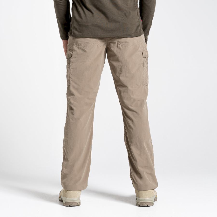 Khaki Craghoppers NosiLife Cargo II Men's Trousers | ZVK7121NE