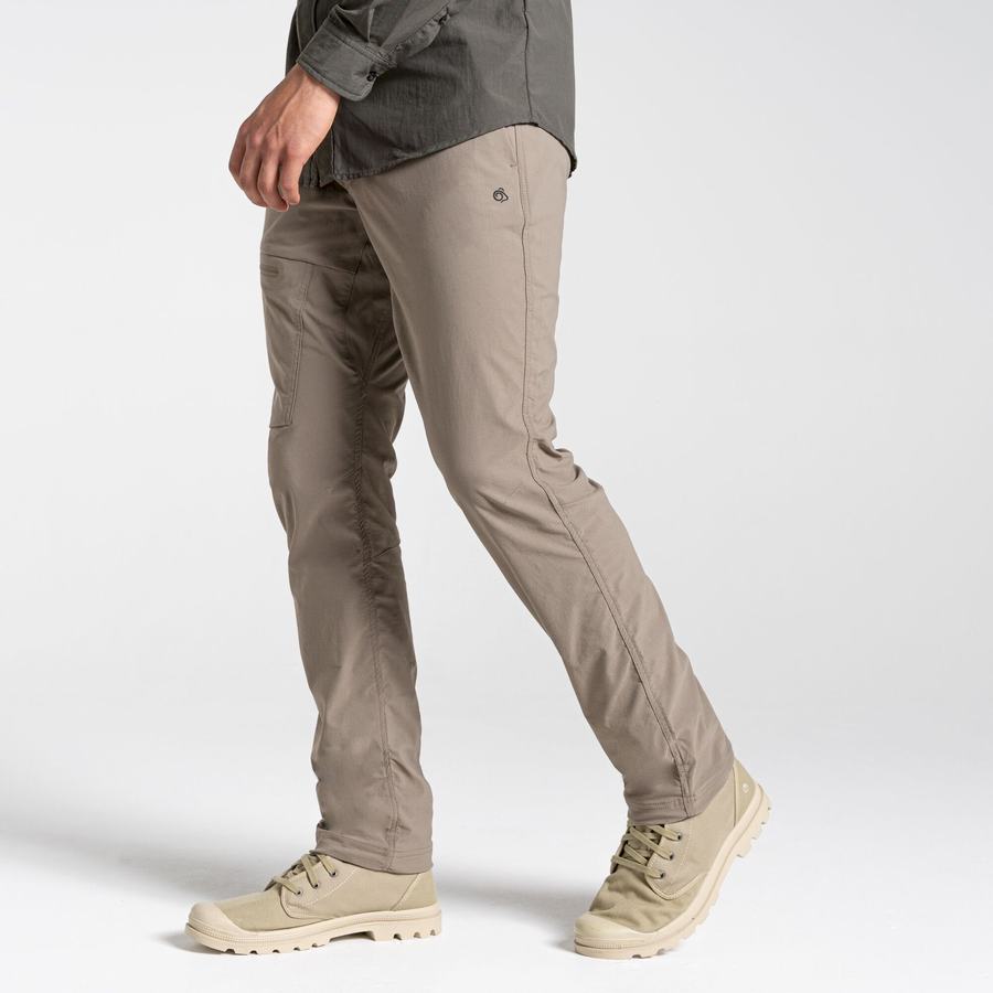 Khaki Craghoppers NosiLife Pro Active Men's Trousers | QOJ7971VV