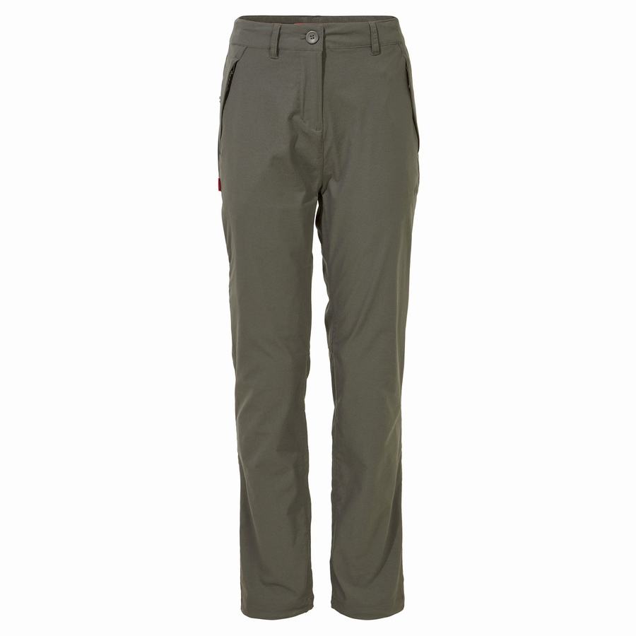 Khaki Craghoppers NosiLife Pro II Women's Trousers | ZKP4538JL