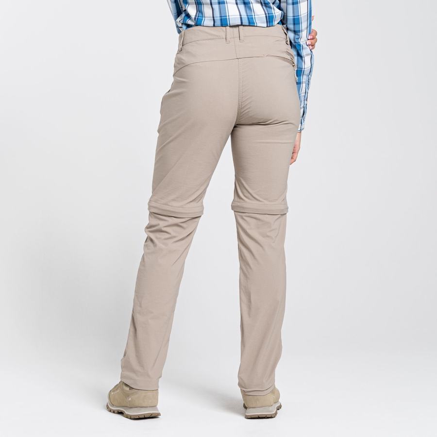 Light Brown Craghoppers NosiLife Pro II Women's Trousers | FYQ4444UB