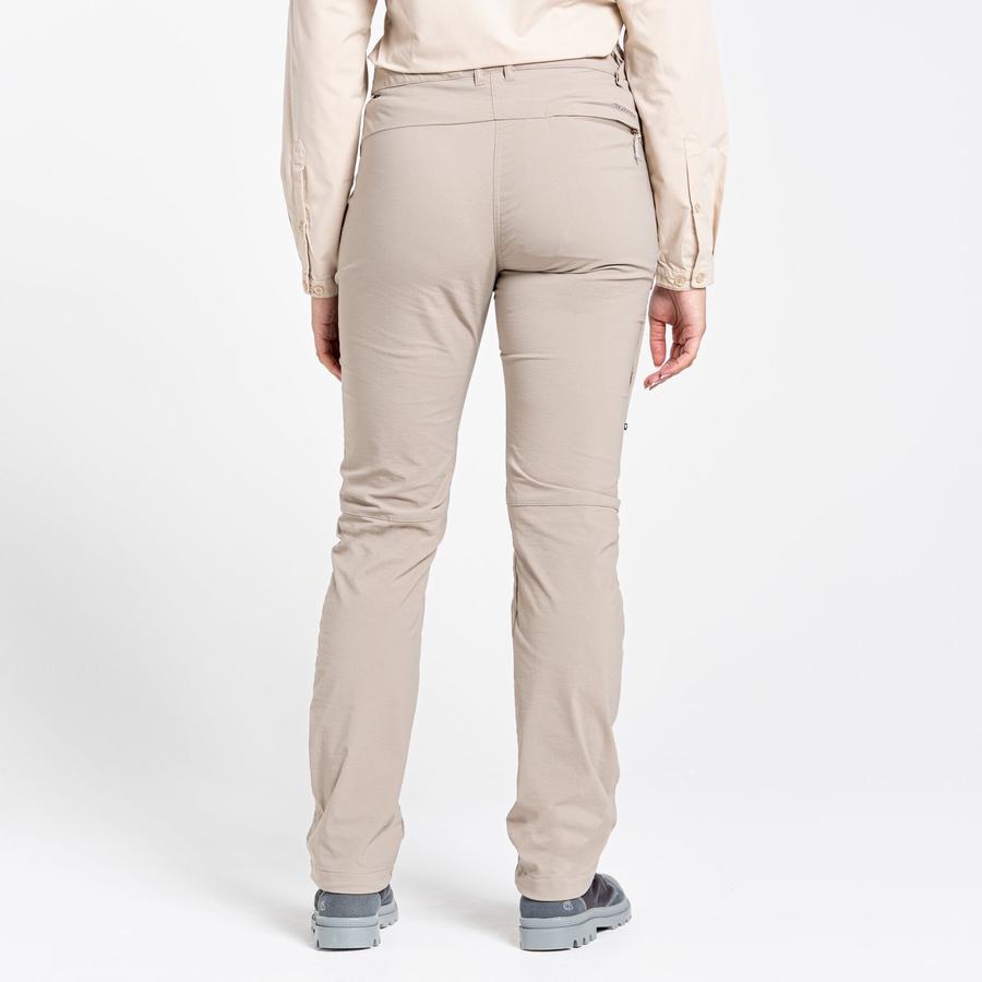 Light Brown Craghoppers NosiLife Pro II Women's Trousers | HLL4139PQ