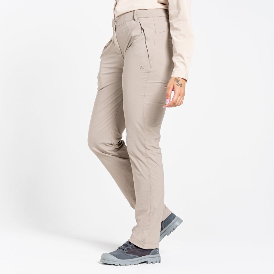 Light Brown Craghoppers NosiLife Pro II Women's Trousers | HLL4139PQ