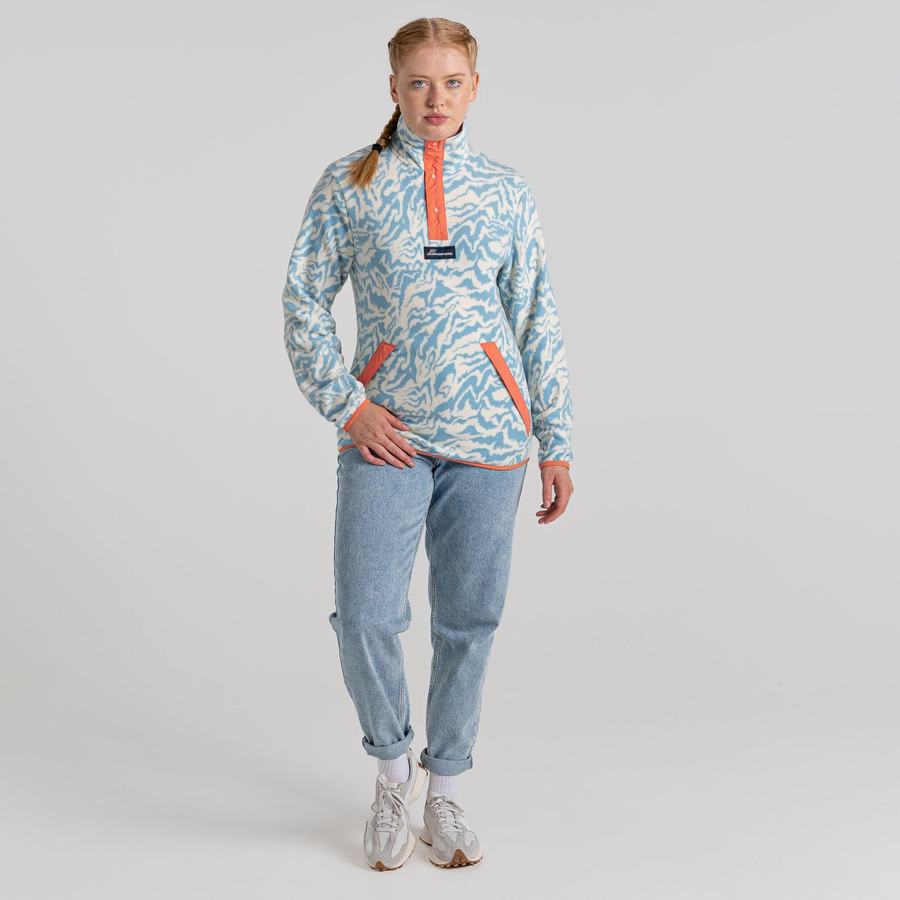 Light Turquoise Craghoppers Teton Overhead Women's Sweatshirts | VRM8116US