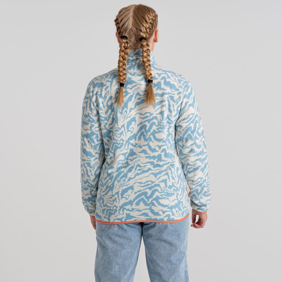 Light Turquoise Craghoppers Teton Overhead Women's Sweatshirts | VRM8116US