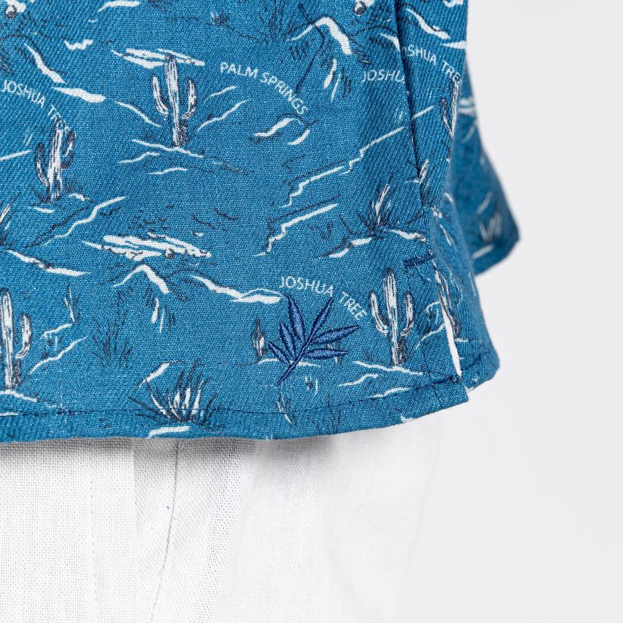 Navy Blue Craghoppers Nosibotanical Hula Short Sleeved Men's Shirts | IUT9390XC