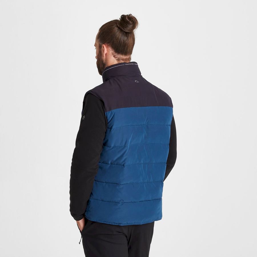 Navy Blue Craghoppers Trillick Downlike Men's Gilets | CWM3137NY