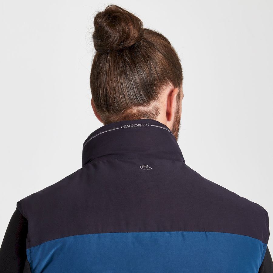 Navy Blue Craghoppers Trillick Downlike Men's Gilets | CWM3137NY