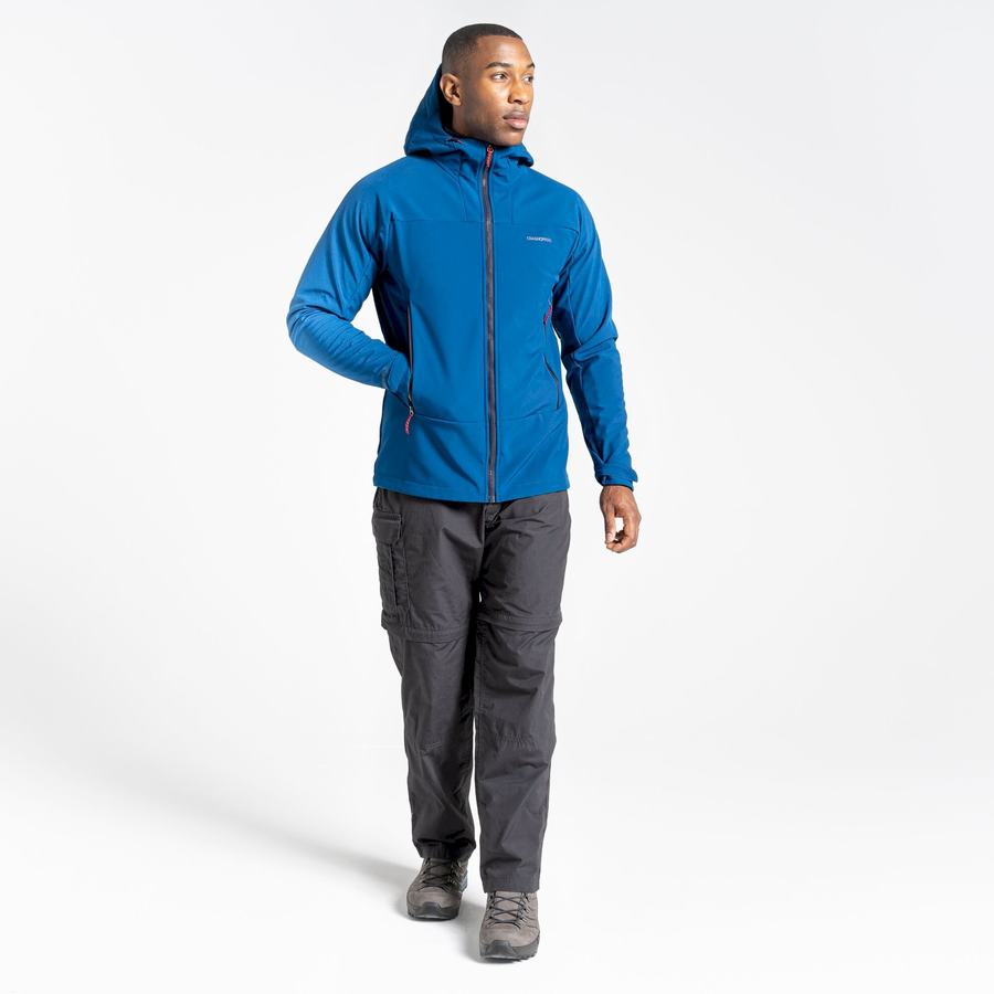 Navy Blue Craghoppers Tripp Hooded Men's Jackets | EPA9077TN