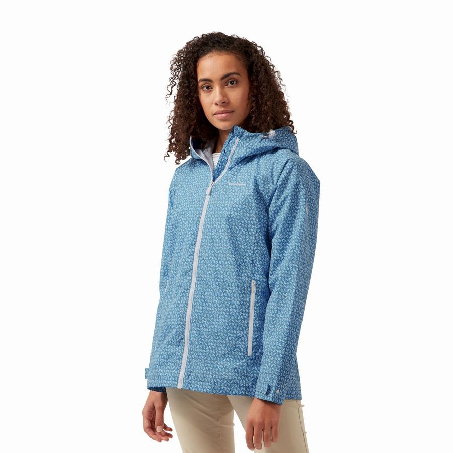 Navy Blue Craghoppers Waterproof Laurel Women's Jackets | DZN913BB