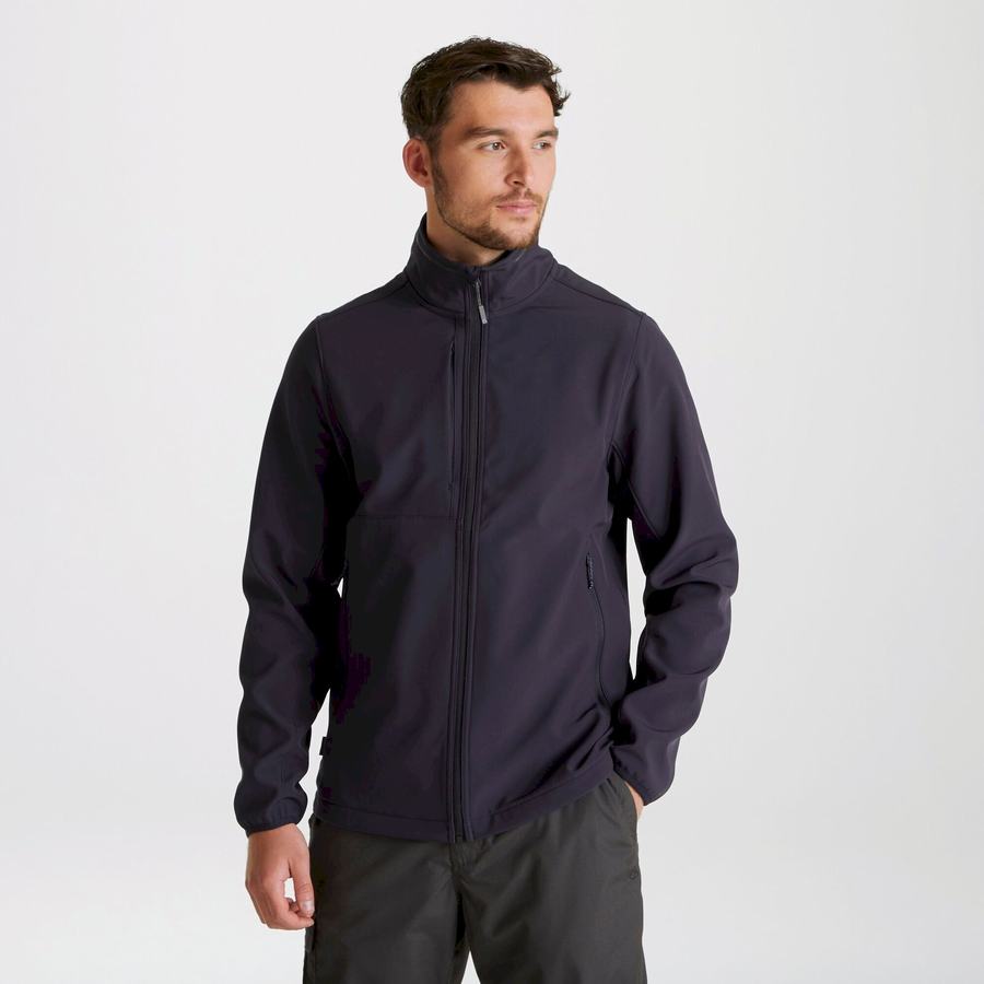 Navy Craghoppers Expert Basecamp Softshell Men's Jackets | RHD4477VN