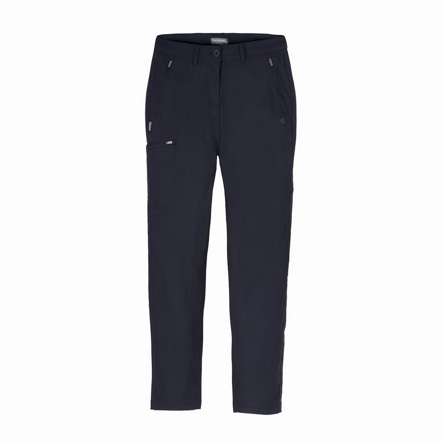 Navy Craghoppers Expert Kiwi Pro Stretch Women's Trousers | AQV3981DH