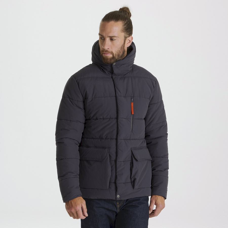 Navy Craghoppers Insulated Cromarty Men's Jackets | KIW7390VK