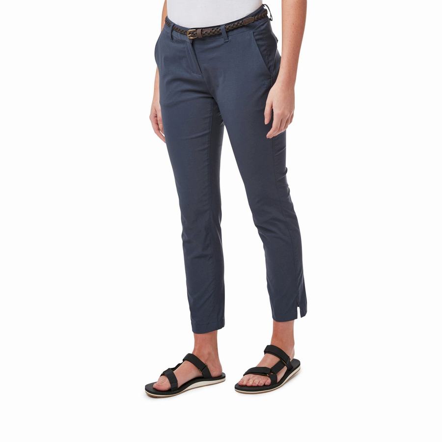 Navy Craghoppers NosiLife Briar Women\'s Trousers | WGG4539JW